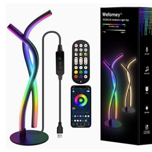 Wefomey Bedside LED Table Lamp